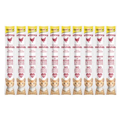 GimCat Sticks Poultry (10 Sticks)