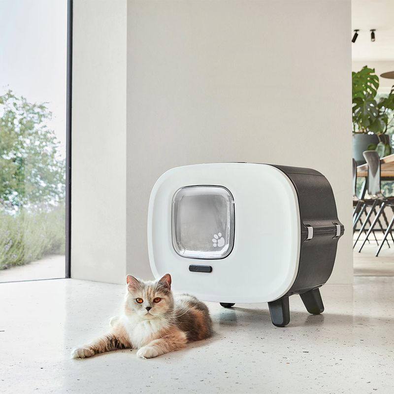 Savic Cat Litter Tray Mira anthracite / white