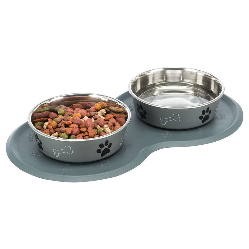 Trixie Bowl Placemat - Dark Grey 45 x 25 cm (L x W)