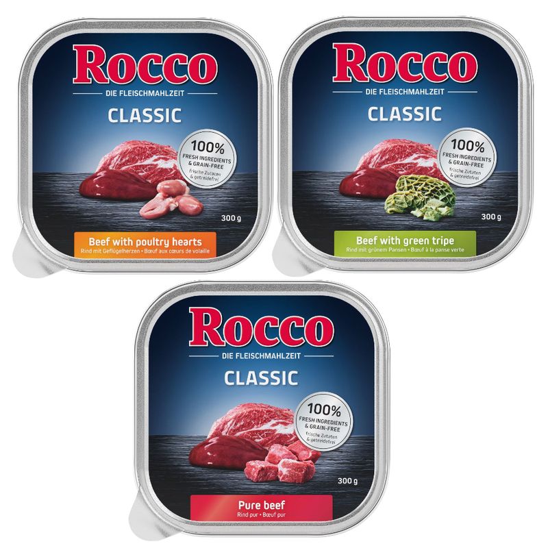 Rocco Classic Trays 9 x 300g Pure Beef