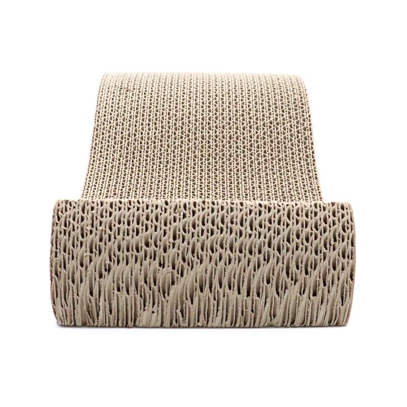 Croci Wavy Scratching Furniture with Catnip yellow / black