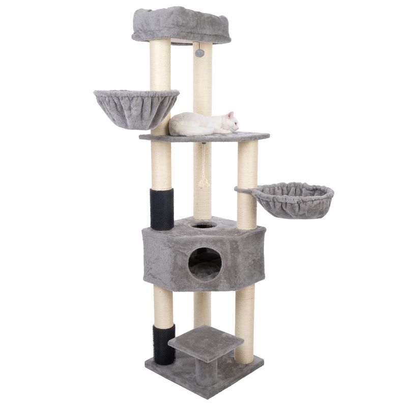 zooplus Basics XXL Scratching Tree Grey
