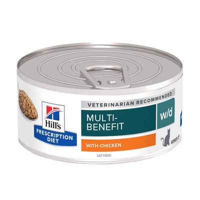 Hill's Prescription Diet Feline w/d Multi-Benefit - Chicken 24 x 156g