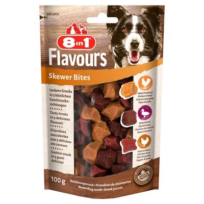 8in1 Flavours Skewer Bites 100g