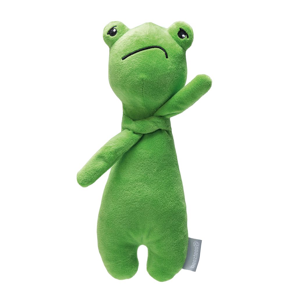 Beeztees Dog Toy Grumpy Froggy 30 x 11.5 x 7.5cm​​​​​​​ (L x W x H)