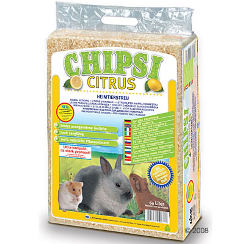 Chipsi Citrus Pet Bedding 3.2kg (approx. 60l)