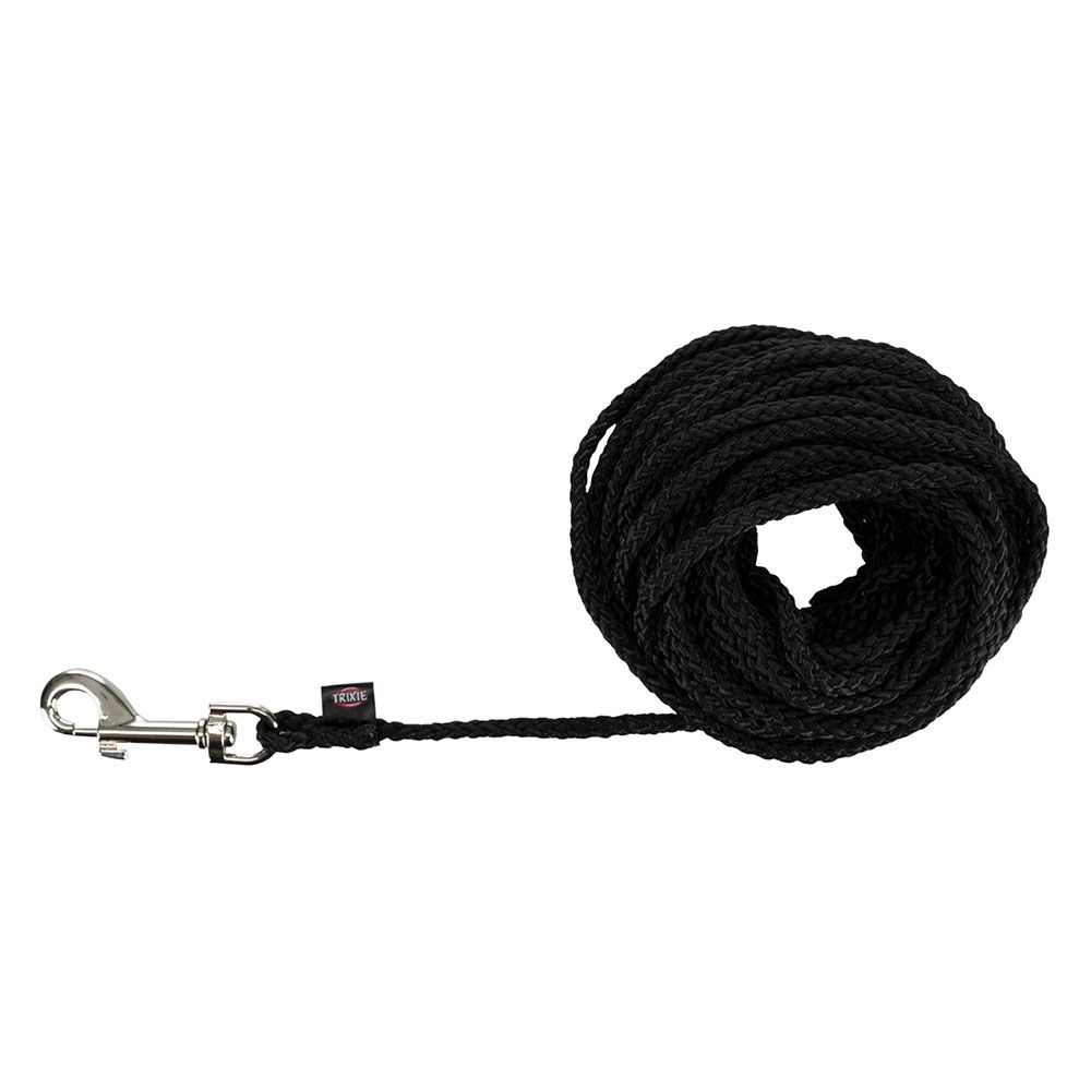 Trixie Round Drag Line - Black Size S–M: 5m (L), 5mm diameter