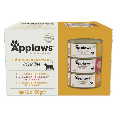 Applaws Cat Cans Mixed Pack 12 x 156g Chicken in Broth