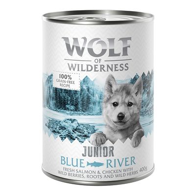 Little Wolf of Wilderness 6 x 400g Wild Hills Junior - Duck & Veal