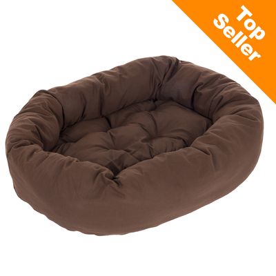 Cosy Mocca Dog Bed 110 x 95 x 20cm (L x W x H)