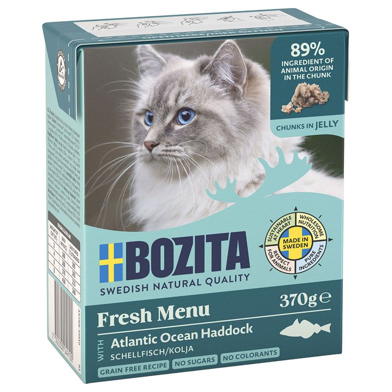 Bozita Tetra Chunks in Jelly 6 x 370g Minced Beef