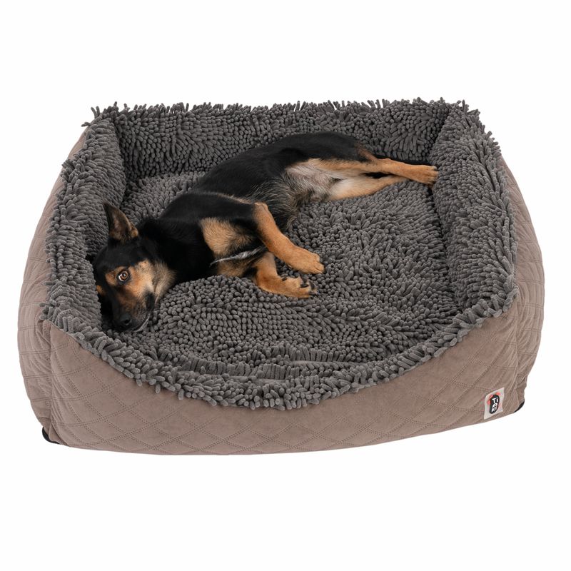 TIAKI Dog Bed Chenille L 65 x W x H 60 x 18 cm
