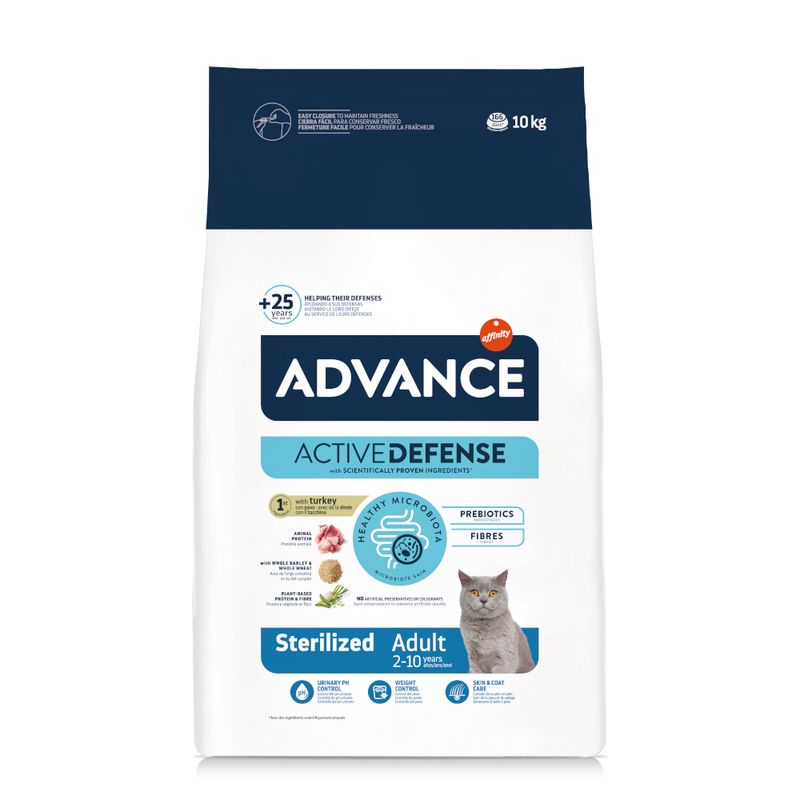10kg Affinity Advance Dry Cat Food - 8.5kg + 1.5kg Free! * Hairball Sterilised with Turkey (10kg)