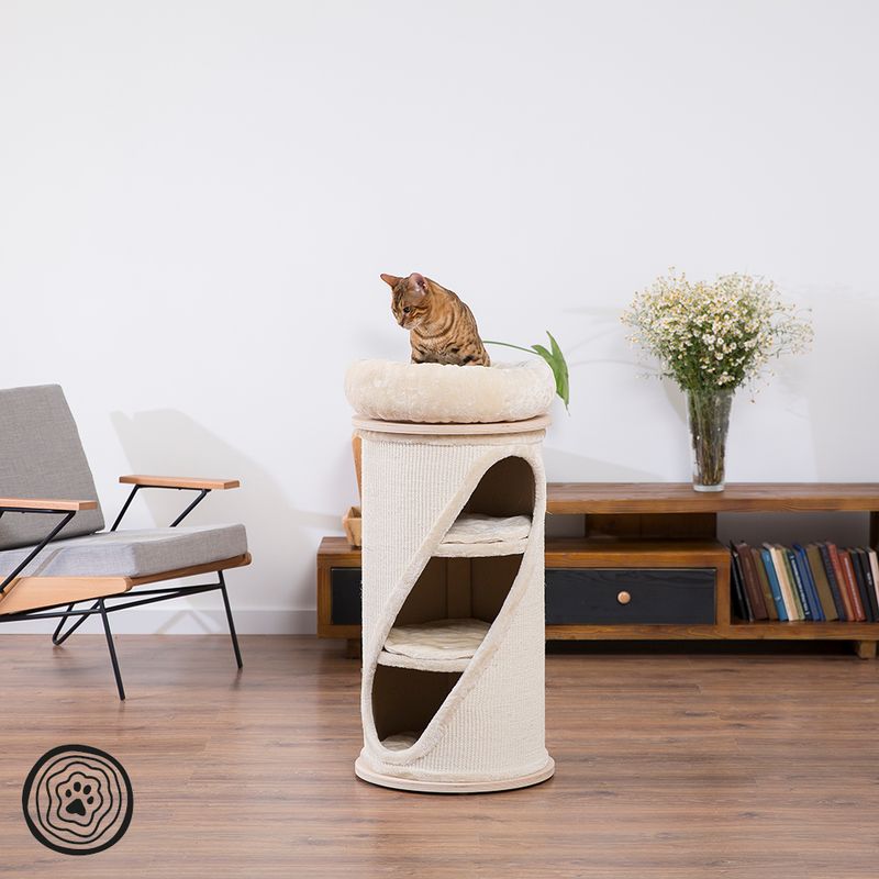 Natural Paradise Scratching Barrel - Sunflower Cream