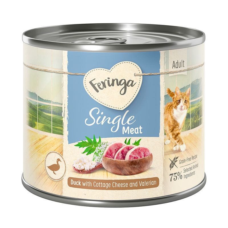 Feringa Single Meat Menu Saver Pack 12 x 200g Mix I (6 Varieties ): Chicken, Rabbit, Lamb, Veal, Duck, Salmon