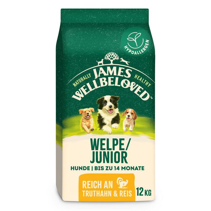 James Wellbeloved Junior Dog Hypoallergenic Turkey & Rice 2kg
