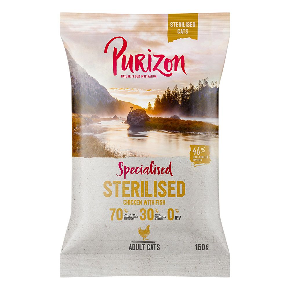 Purizon Adult Sterilised Grain-Free Chicken & Fish 150g