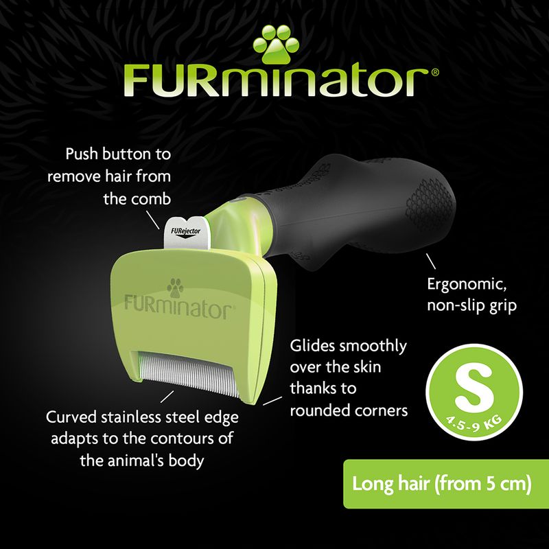 FURminator Long Hair S Width 3.8cm