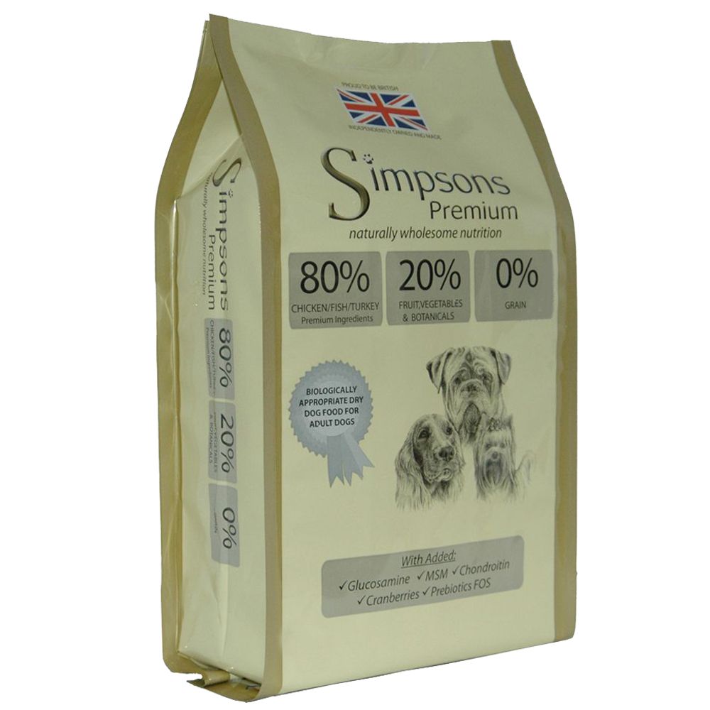 Simpsons Premium 80/20 Mixed Meat & Fish Dry Dog Food 12kg