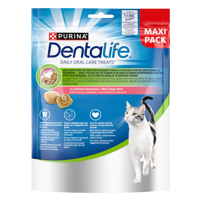 PURINA Dentalife Daily Cat Dental Care Snacks 8 x 40g