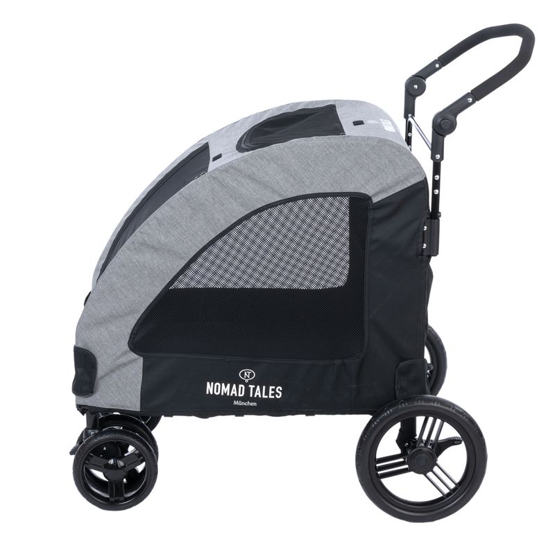 Nomad Tales Spirit Pet Stroller - Stone 95 x 82 x 120 cm (L x W x H), up to 40kg capacity