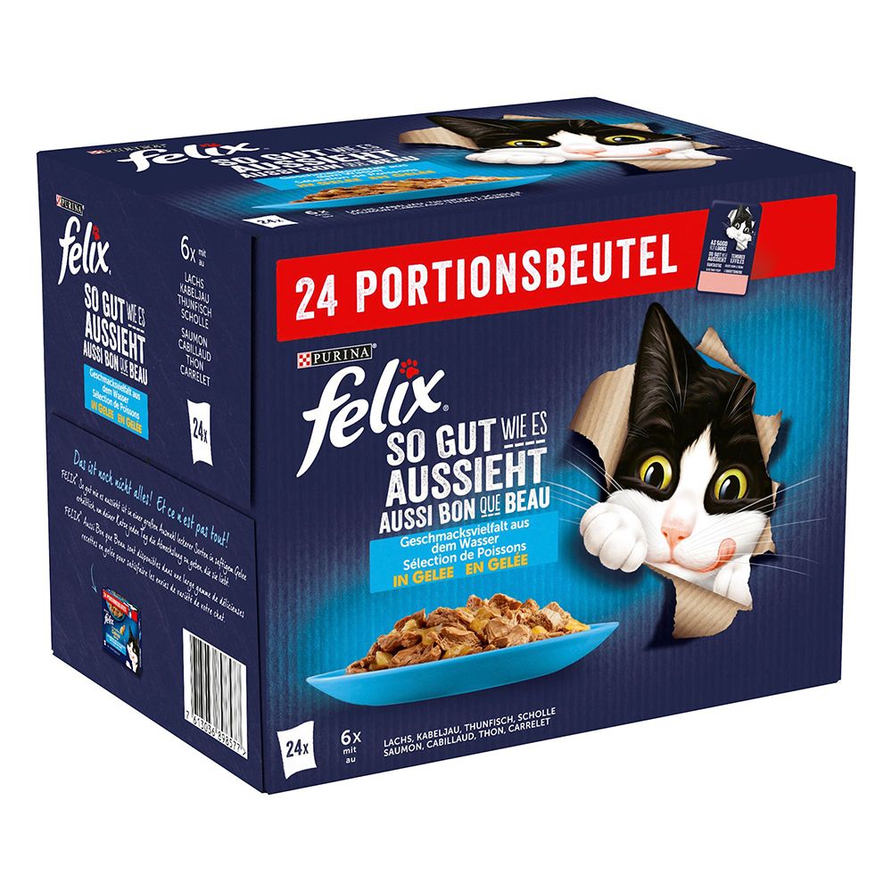 Felix As Good As It Looks Saver Pack 48 x 85g Ocean Feasts in Jelly