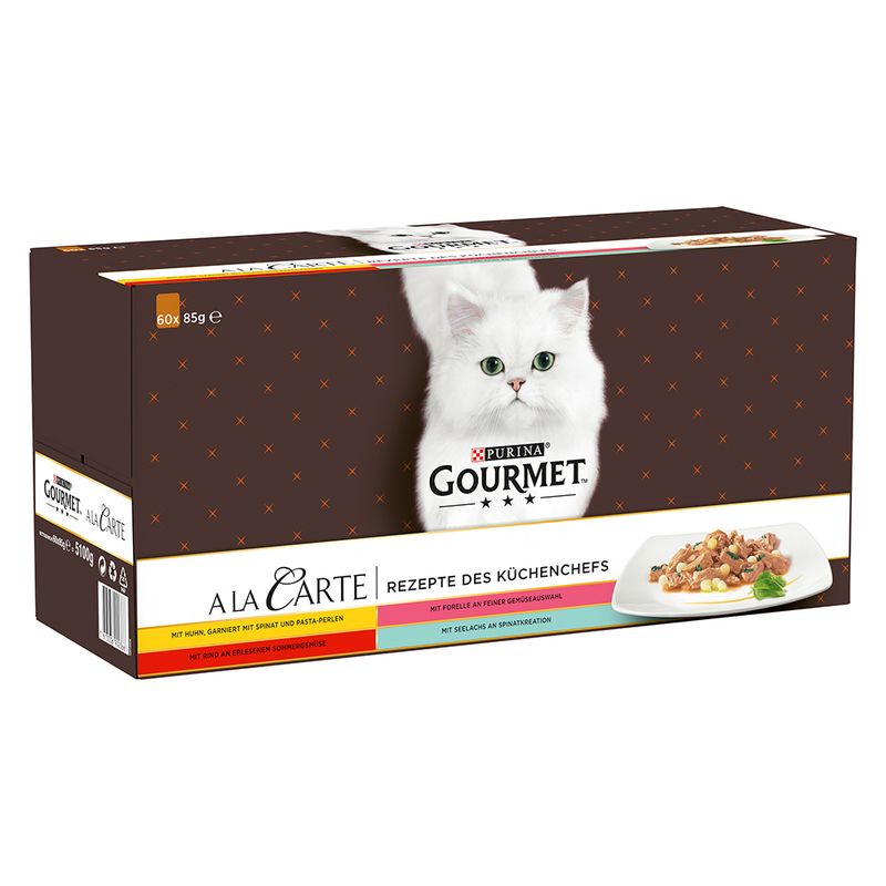 Gourmet A La Carte Mega Pack 60 x 85g Chef’s Recipes Selection