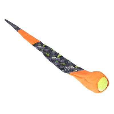 TIAKI Dog Toy Throwing Ball with Catching Tail approx. diameter 8 x (L) 85 cm