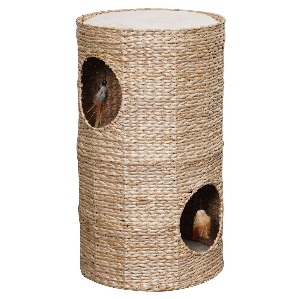 Karliel Caverna Water Hyacinth Scratching Barrel 40 x 70cm (diameter x H)