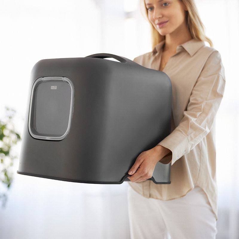 Rotho MyPet BIALA Cat Litter Tray Anthracite