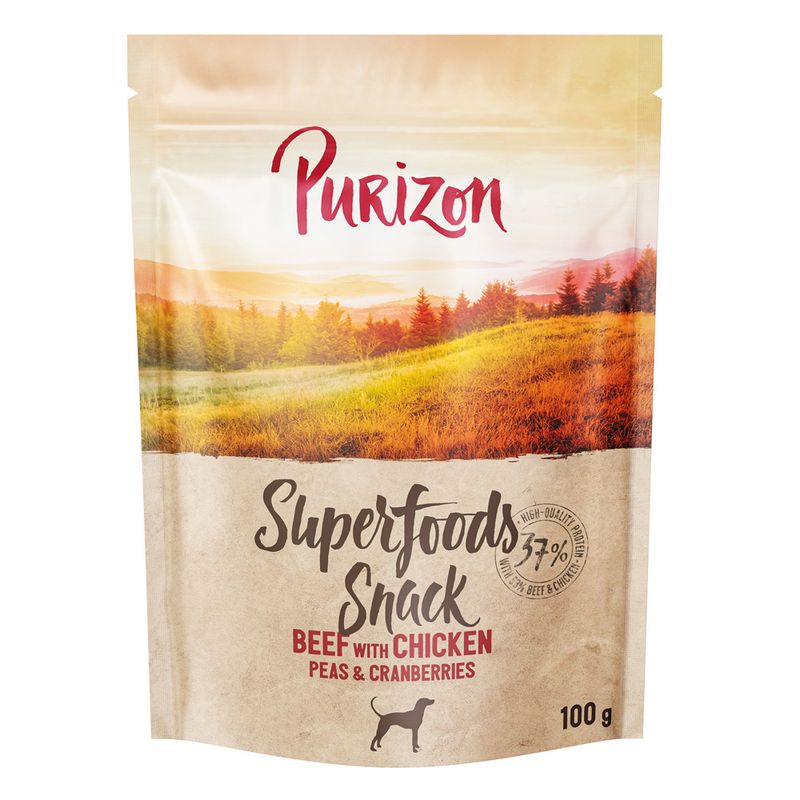 Purizon Superfoods Snacks Salmon with Herring, Carrots & Blackberries (100g)