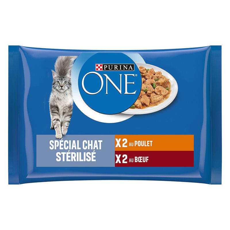 PURINA ONE Sterilised Salmon & Turkey (4 x 85g)