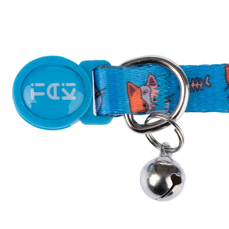 TIAKI Fishbone Cat Collar 20 - 30cm x 10mm (Neck Circumference x Width)
