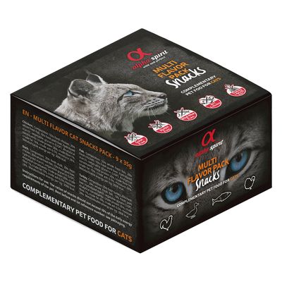 Alpha Spirit Multi-Flavour Cat Snacks 9 x 35g