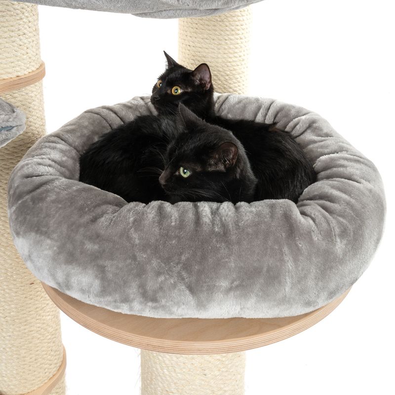 Natural Paradise Ceiling Cat Tree - Amaryllis Light Grey (2 packages*)