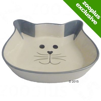 Trixie Cat Face Ceramic Bowl 250ml, Diameter 12cm