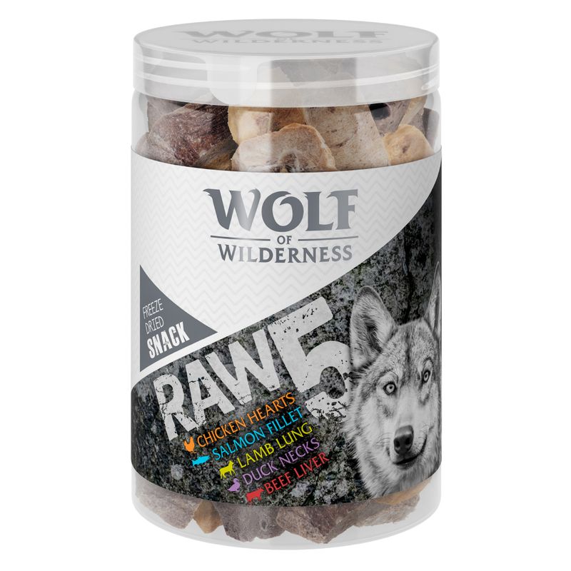 Wolf of Wilderness RAW 5 Mix Freeze-dried Snacks 150g