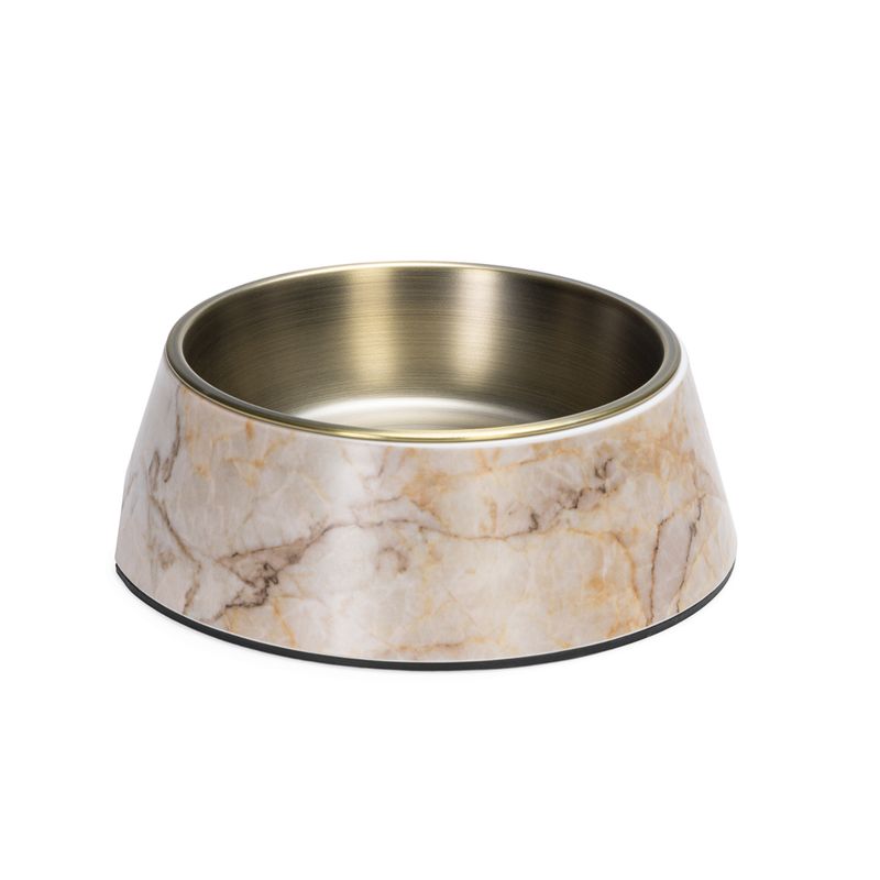 Designed by Lotte Marble Melamine Feeding Bowl - Beige 700ml, diameter 22cm