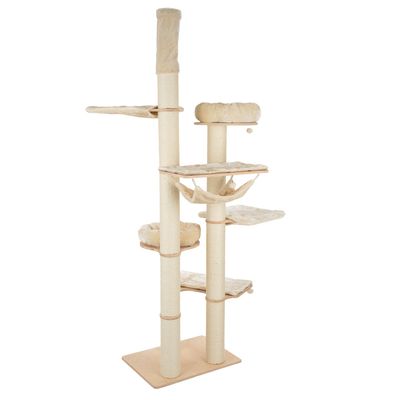 Natural Paradise Ceiling Cat Tree - Amaryllis Light Grey (2 packages*)