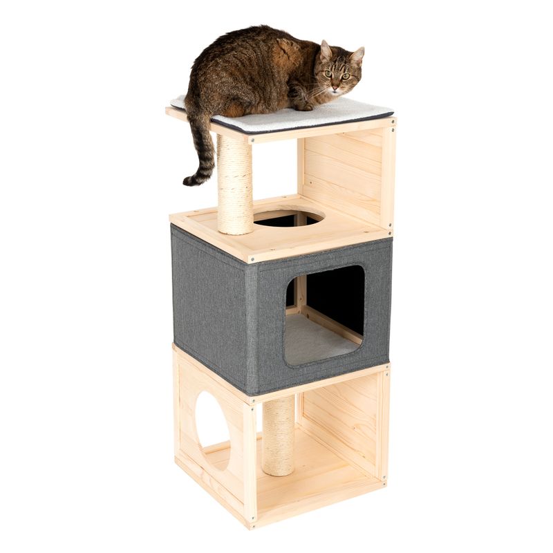 Cubist Cat House 40 x 40 x 96 cm (L x W x H)