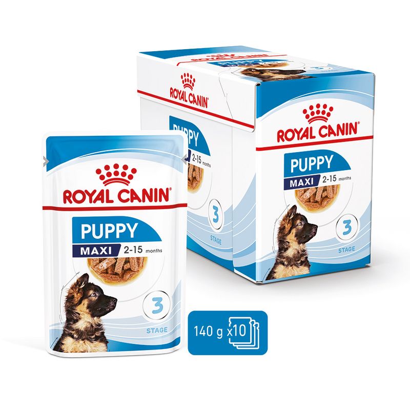 Royal Canin Maxi Puppy in Gravy 10 x 140g