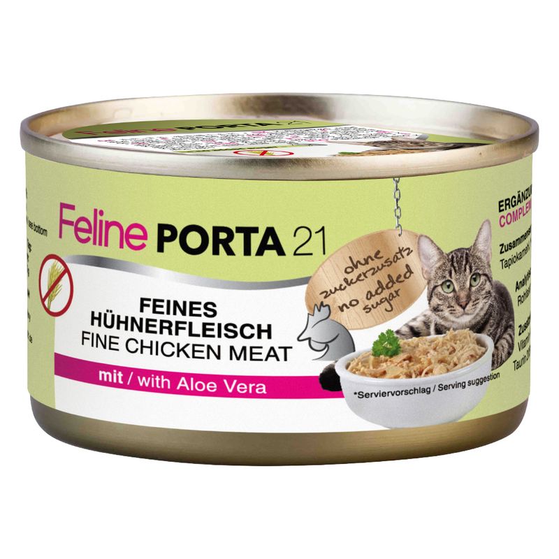 Feline Porta 21 - 6 x 90g Whole Tuna with Shrimps