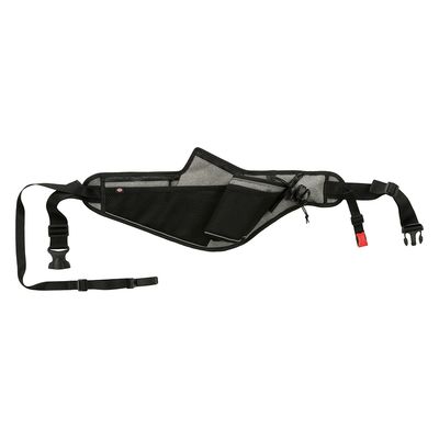 Trixie Jogging Belt with Leash - Grey/ Black Belt: 70 – 130 cm, Leash: 115 – 150 cm / 20mm