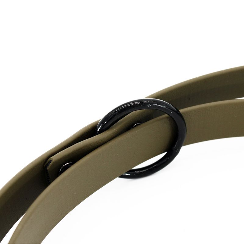 Home Adjustable BioThane® lead, olive 200 cm long, 19 mm wide