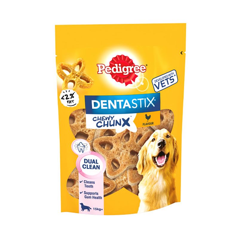 Pedigree Dentastix Chewy Chunx Mini Dog Snacks with Chicken 68g (for small dogs)