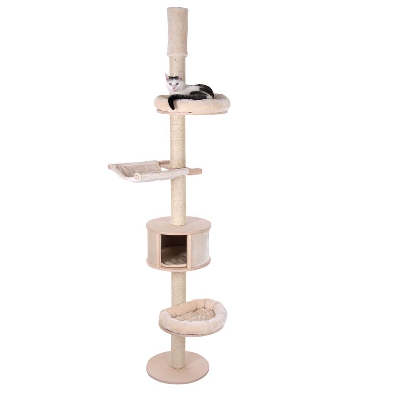 Natural Paradise Ceiling Cat Tree - Magnolia Cream