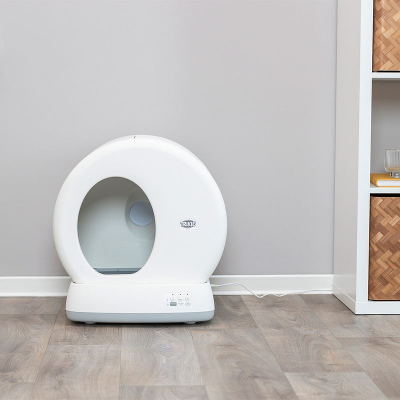 Trixie Self-Cleaning Cat Litter Box White