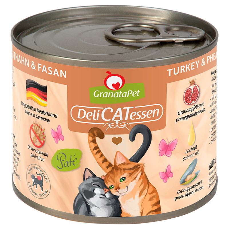 GranataPet DeliCatessen 24 x 200 g economy pack Salmon & turkey
