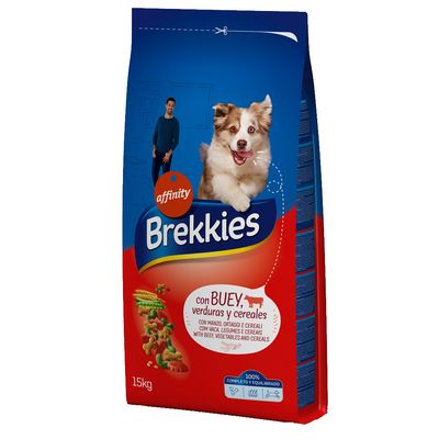 Brekkies Mix Beef Economy package: 2 x 15 kg
