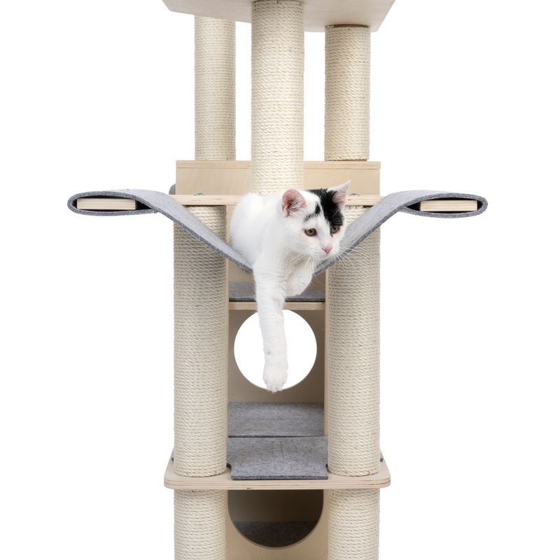 Modern Living Roca Cat Scratching Tree Light Grey